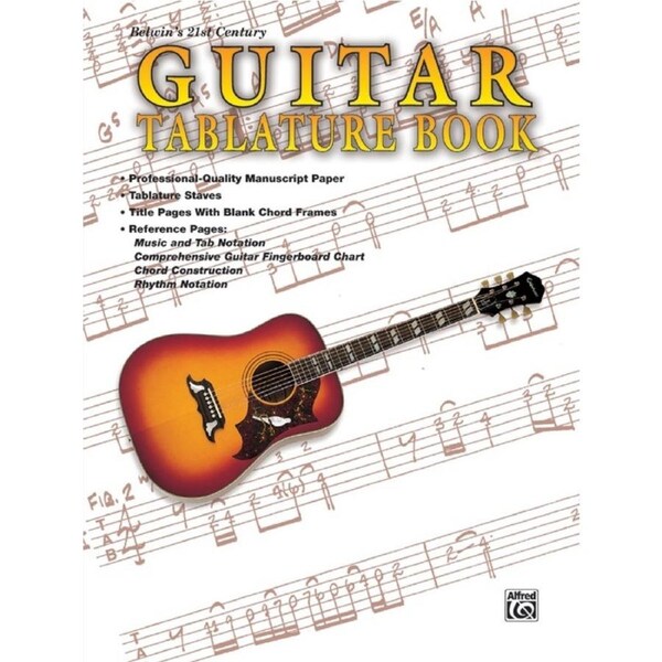 Guitar Tab Manuscript Book