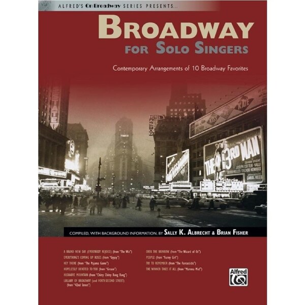 Broadway For Solo Singers Book