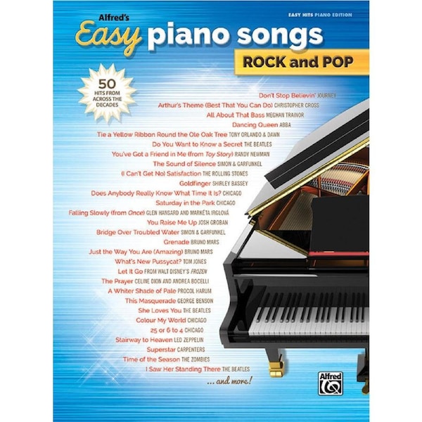 Alfred's Easy Piano Songs Rock and Pop PVG Sheet Music