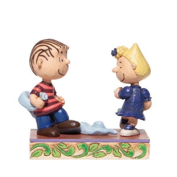 Peanuts by Jim Shore - Linus and Sally Christmas Dance Figurine 10.5cm