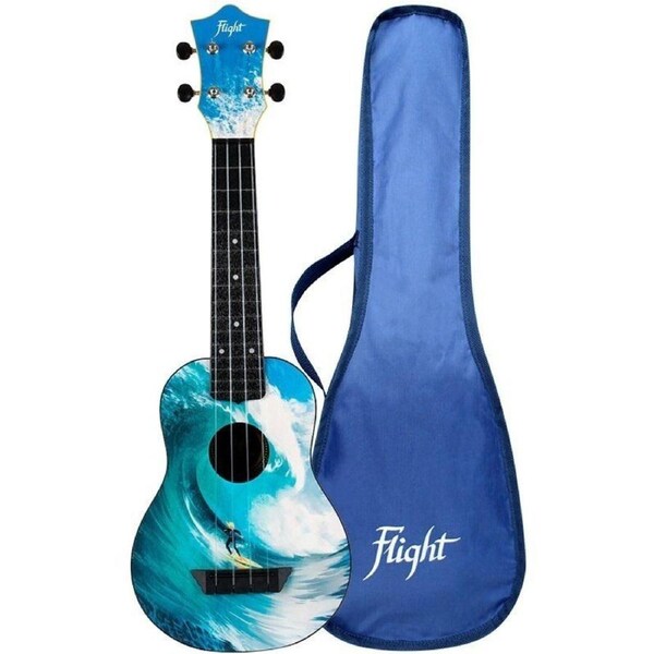 Flight TUS25 Surf Travel Soprano Ukulele with Bag