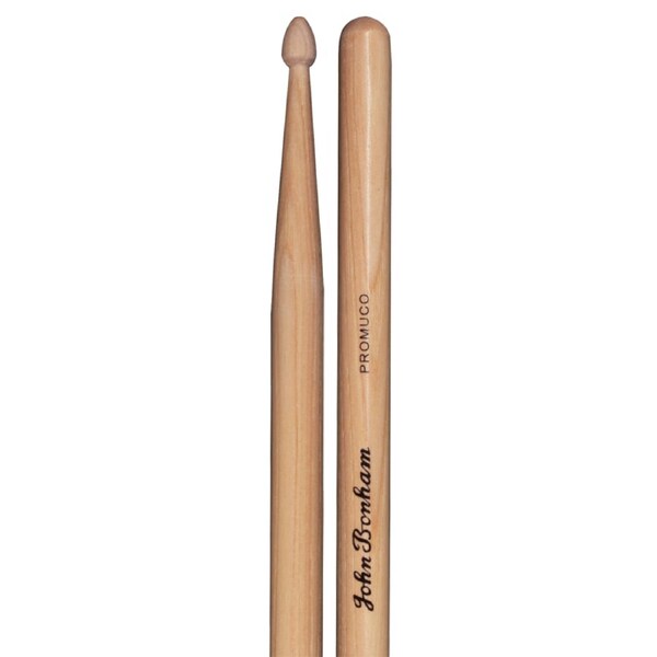 Promuco 19015JB John Bonham Signature Drumsticks - Premium Hickory, 41cm Length, 1.5cm Diameter, Wooden Tip