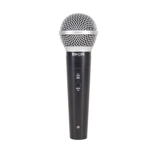 Eikon DM580LC Vocal Dynamic Microphone with Switch, Cable & Clip, Cardioid Pattern, 70-14000 Hz Frequency Response, 600 O Impedance