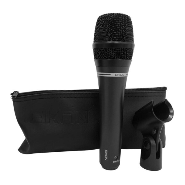 Eikon DM226 Dynamic Vocal Microphone with Bag & Clip, Cardioid Polar Pattern, 50-15000 Hz Frequency Response, 3 Pin XLR Male Connector