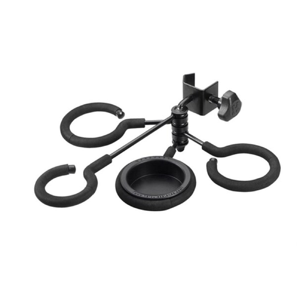 Hercules : HA100: Mute Holder Clamps to Mic Stand