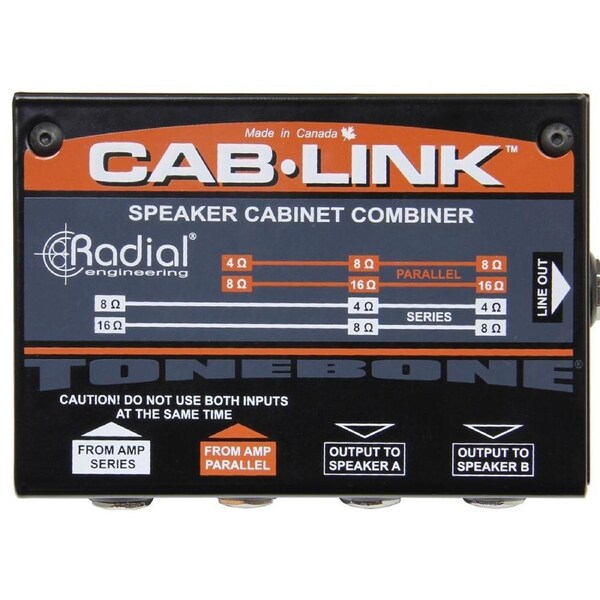 Radial CABLINK - Passive Speaker Cab merger for 2 guitar cabs