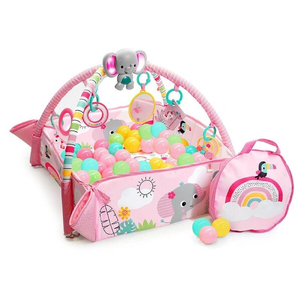 Bright Starts 5in1 Baby Your Way Play Mat Activity Gym/Ball Pit Rainbow Tropics