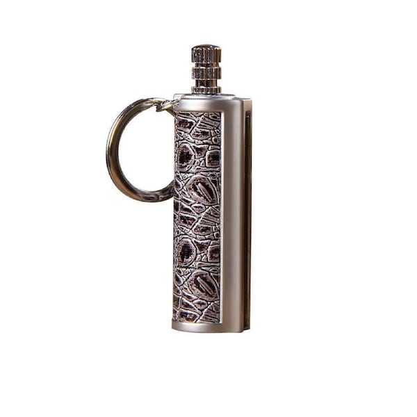 FIRE STARTER DRAGON BREATH LIGHTER Permanent Match,Flint Metal Keychain Match Black