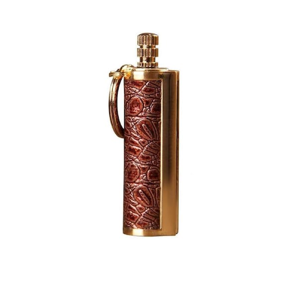 FIRE STARTER DRAGON BREATH LIGHTER Permanent Match,Flint Metal Keychain Match Red