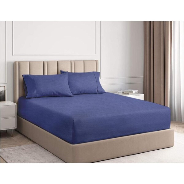 Ramesses 2000TC Bamboo Fitted Sheet Combo Set Double / Charcoal