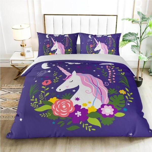 My Unicorn Purple Quilt/Doona Cover Set King