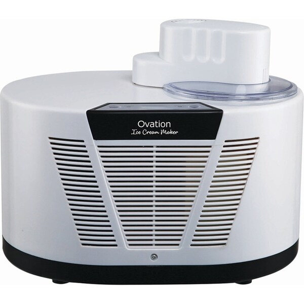 Ovation Ice Cream Maker 150W Frozen Yoghurt/Sorbet/Slushy w/ Bowl & Scoop White