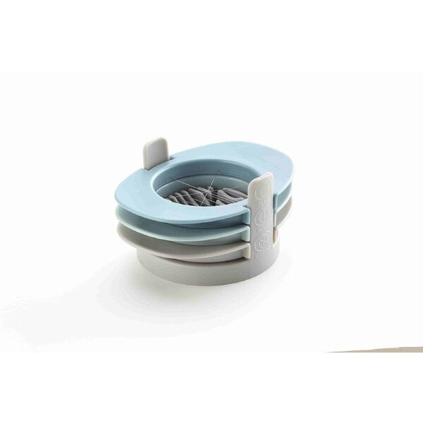 AM 3 In 1 Multifunction Plastic Egg Slicer Kitchen Gadget