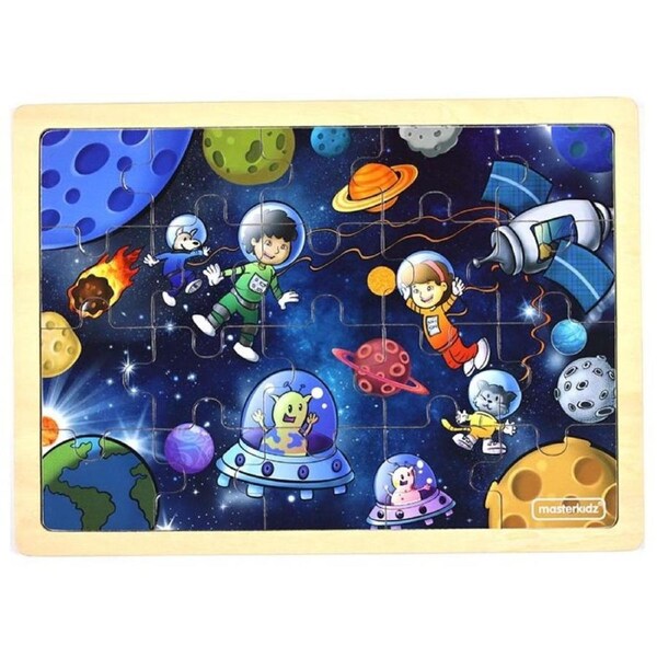 Masterkidz - Wooden Jigsaw Puzzle - Space Trip 20pc