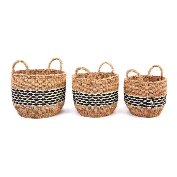 Sadar (set of 3) Handmade Seagrass Basket