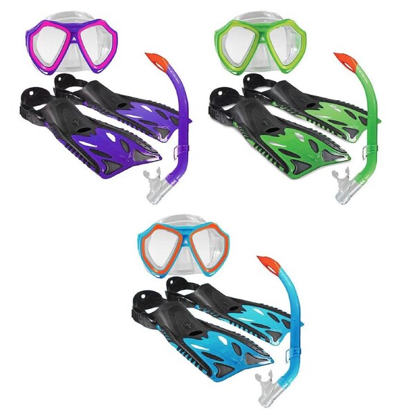 Land & Sea Childs Nipper Snorkel, Mask & Fins Set Blue