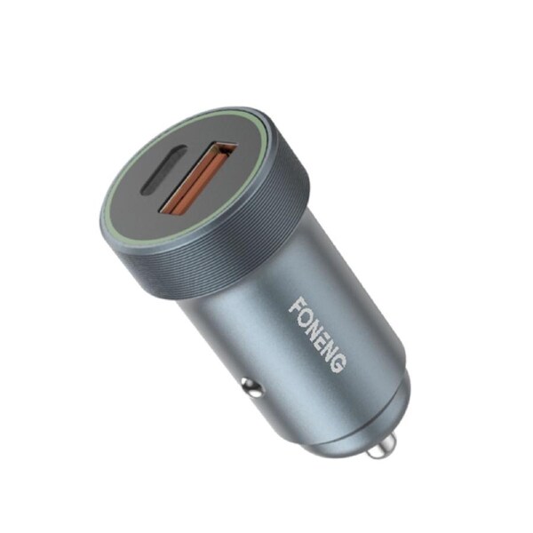 Foneng C16 QC+PD METAL CAR CHARGER KIT 18W