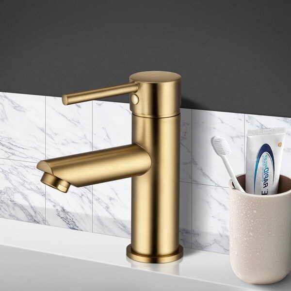 ACA Brushed Gold Basin Mixer Tap Vanity Sink Faucet BRASS WELS & WATERMARK