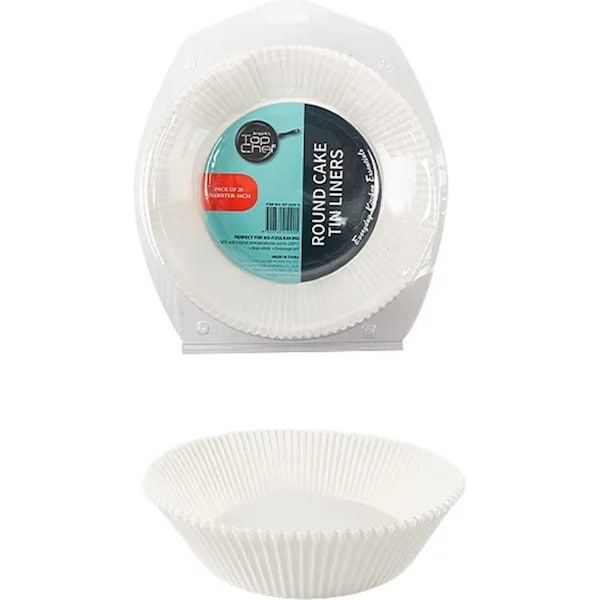 100Pcs Round Cake Tin Liner 16cm Paper Baking Cup Muffin Cases Cupcake Cake Mold