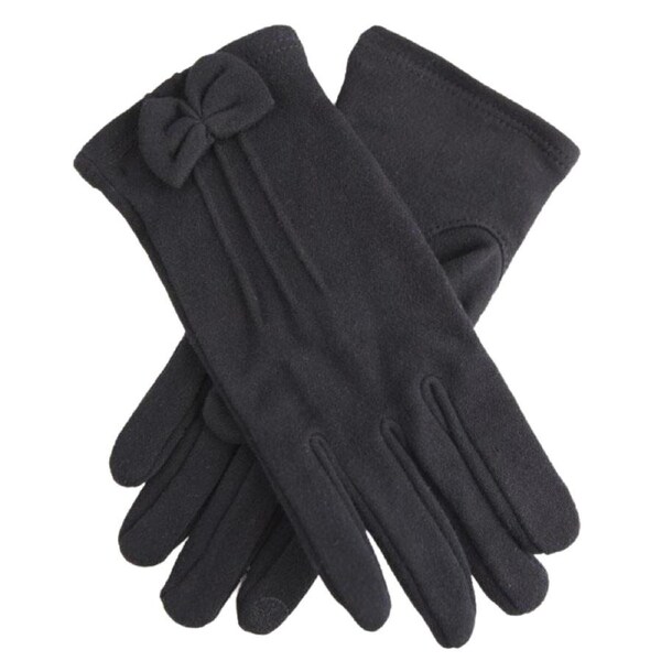Dents Womens Viral Off Touchscreen Cotton Gloves Anti Viral - Black