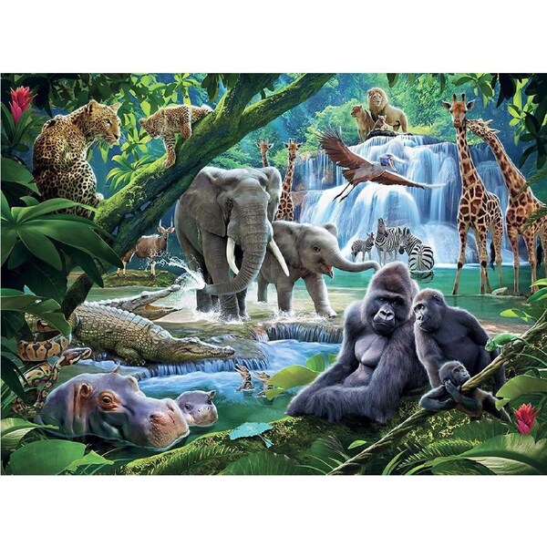Ravensburger - Jungle Animals Puzzle 100pc