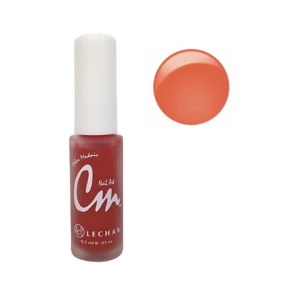 Lechat CM Nail Art Polish Lacquer Enamel Color Madnic NA03 Orange Red 9.5ml