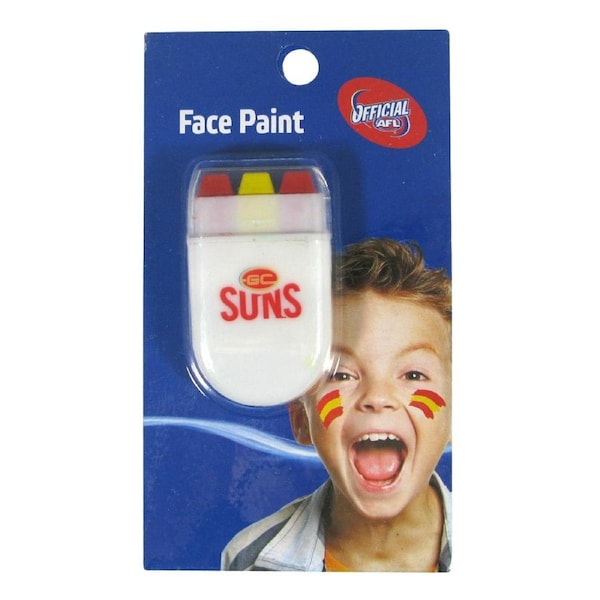 Gold Coast Suns AFL Team Face Paint Stick