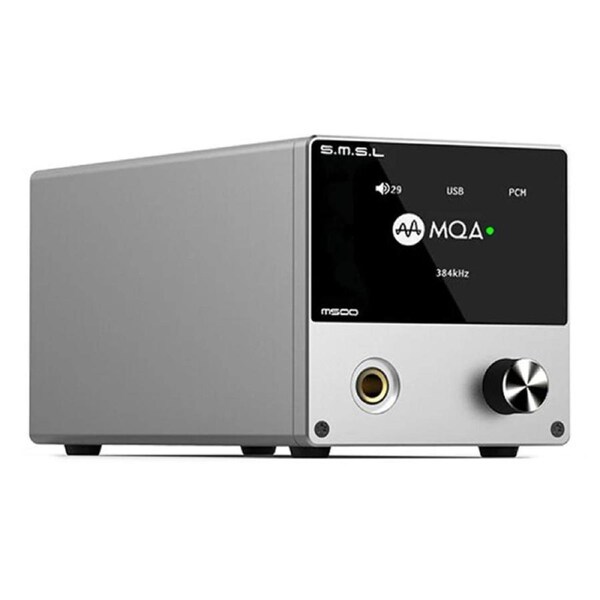 SMSL M500 MQA ES9038PRO XMOS Hi-Res DAC Headphone Amplifier Silver