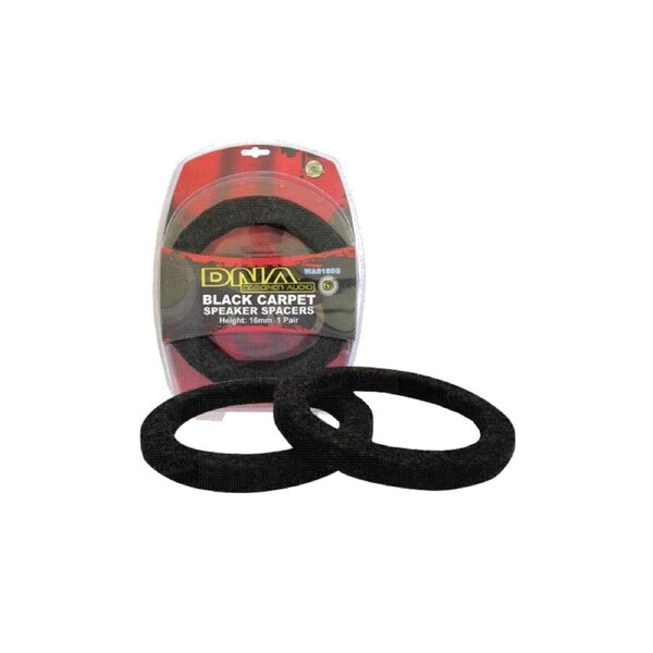 DNA WAS165B 6.5" MDF Speaker Spacers 6.5 Inch Black Carpet Pair