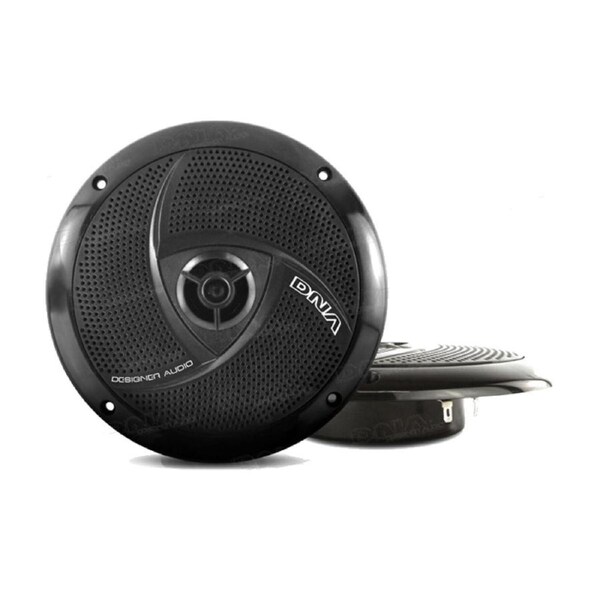 DNA MS650B 6.5" 100W Slimline Marine Boat Speaker Black Pair