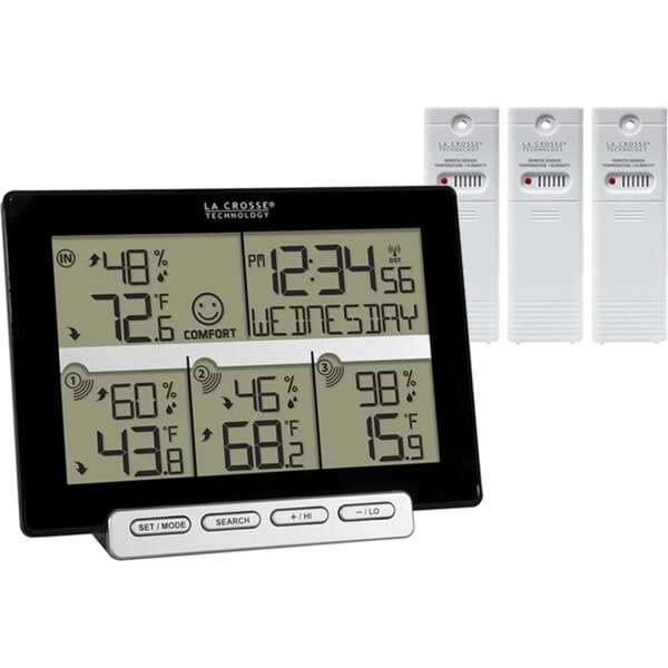 La Crosse Weather Station Temp Humidity 3 Sensors 308-1412-3TX-INT