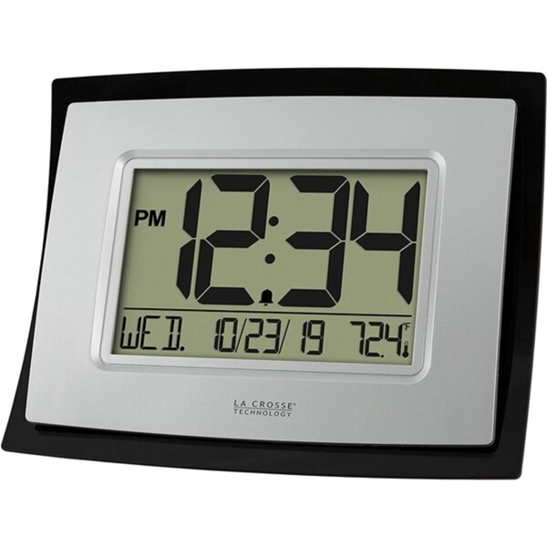 La Crosse Wall Clock with Indoor Temp and Calendar WT-8002U