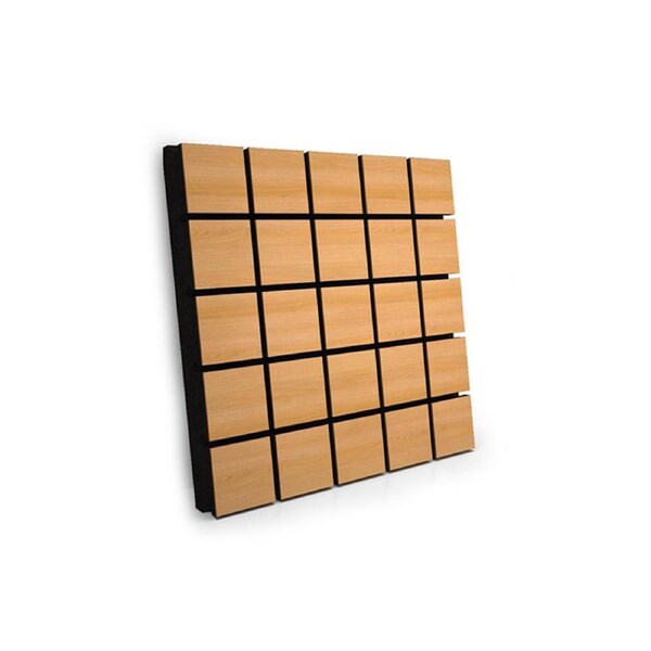 Elite Sound Acoustics Panel 70mm Foam Absorption Diffuser Grid Oak