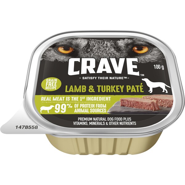 Crave Wet Dog Food Turkey & Lamb 100g