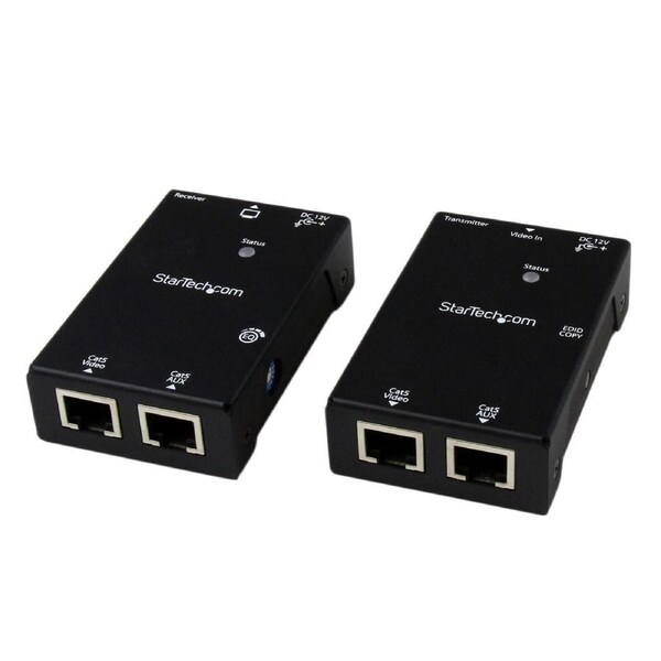Star Tech 50m HDMI Over CAT5/CAT6 RJ-45 Video/Audio Extender w/ Power Over Cable