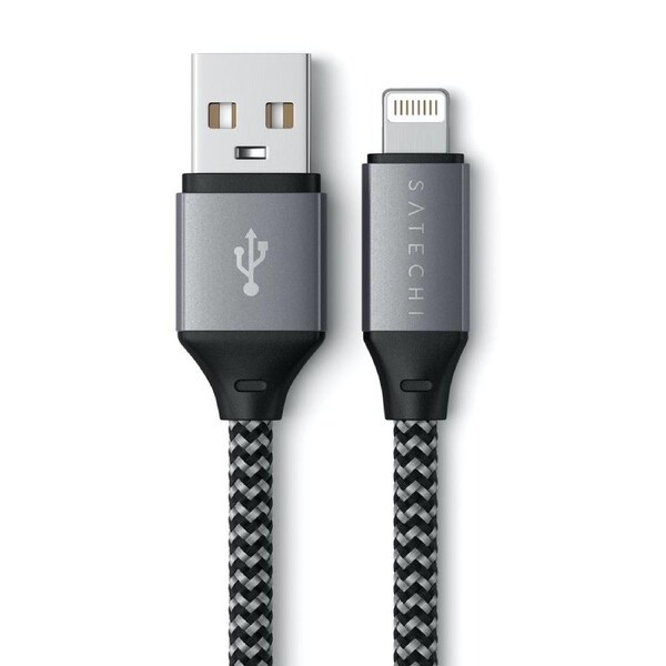 Satechi 25cm 15W Charge USB-A To Lightning MFI-Certified Cable for Apple iPhone