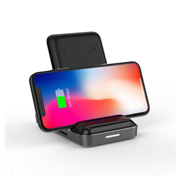 HyperDrive USB-C Multi-Port Adapter Hub Ports w/ 7.5W Wireless Charger Black