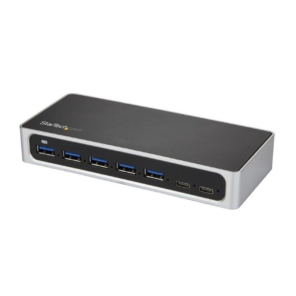 Star Tech 7 Port USB C Hub w/ 5 USB C/2 USB A Fast Charge Port Adapter f/ Laptop