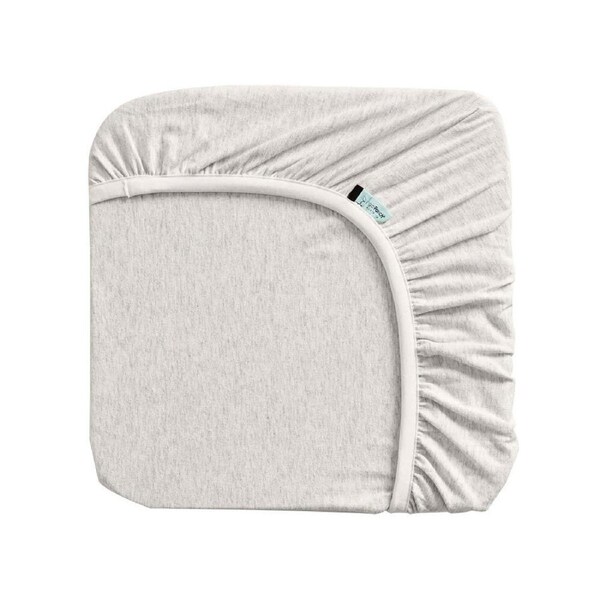 Ergopouch Bedding Organic Cotton 187cm Fitted Sheet TOG 0.2 Single Grey Marle