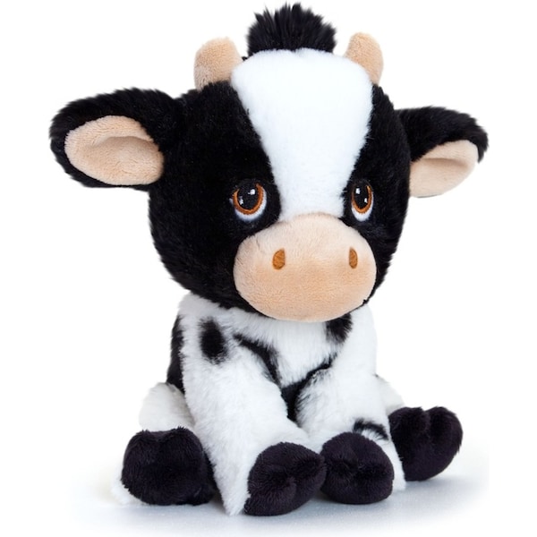 Keeleco Cow Kids 18cm Souvenir/Gifts Soft Animal Plush Stuffed Toy Black 3Y+