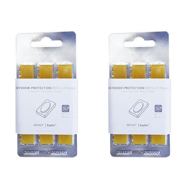 2x 9pc Petkit Outdoor Anti-Insect Protection Replacement Refill for Pet Harness