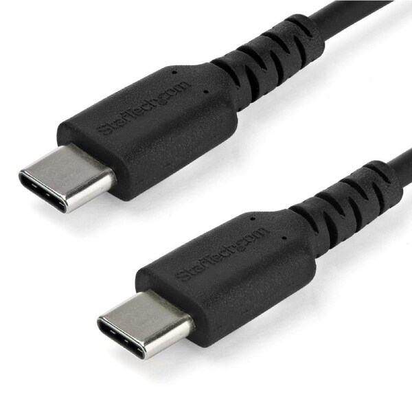 Star Tech 2m USB C Fast Charge&Sync Cable Aramid Fiber For iPad Pro/Android BLK