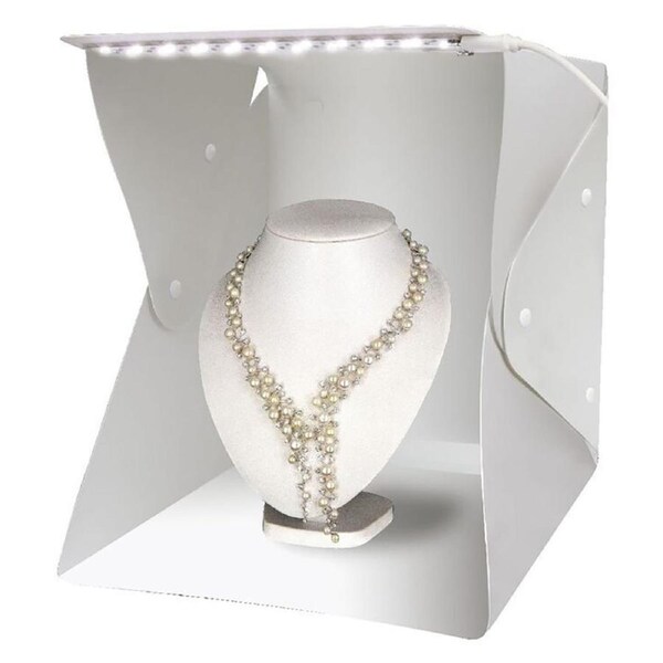 Vivitar 11" Foldable Assembly Light Box Tabletop Product Photoshoot Backdrop