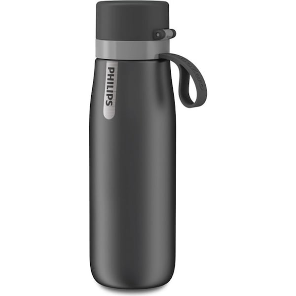 Philips Go Zero 550ml Daily Insulated Filtration Water Bottle Stainless Steel