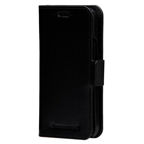 Dbramante Lynge Leather Wallet Case Magnetic Flip Cover for iPhone 12 Mini Black