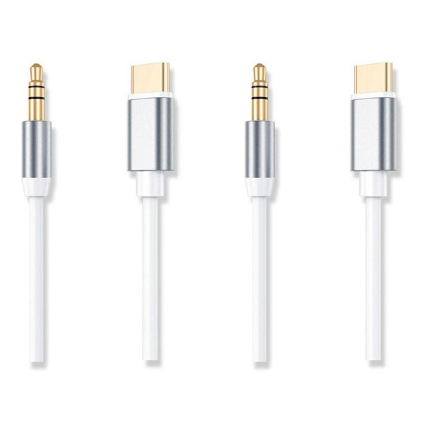 2x Sansai 1.5m USB-C to 3.5mm Adapter Audio Cable Connector for Samsung S21/Note