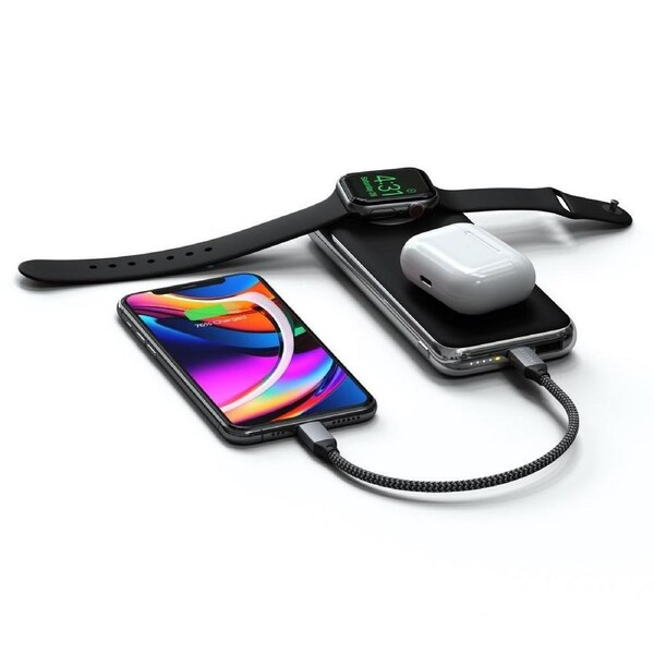 Satechi Quatro Wireless/USB-C Charging Power Bank 18W 10000mAh for Apple Devices