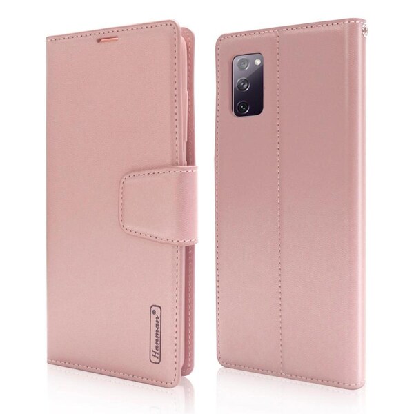 Hanman Galaxy A32 5G Leather Wallet Case for Samsung - Rose Gold