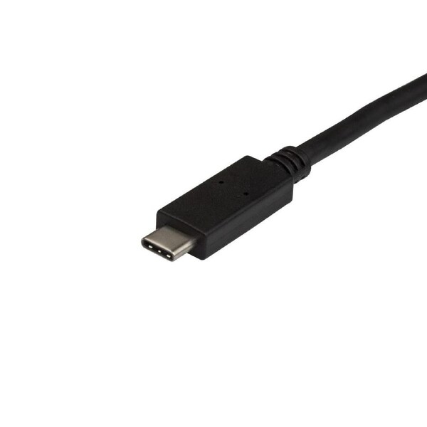 Star Tech 0.5m USB-A to USB-C Cable 10Gbps For PC/Laptop/Phone/External HDD BLK