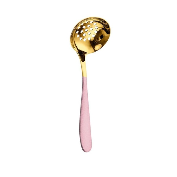 SSGP Premium Food Strainer Skimmer Spoon - Pink Gold